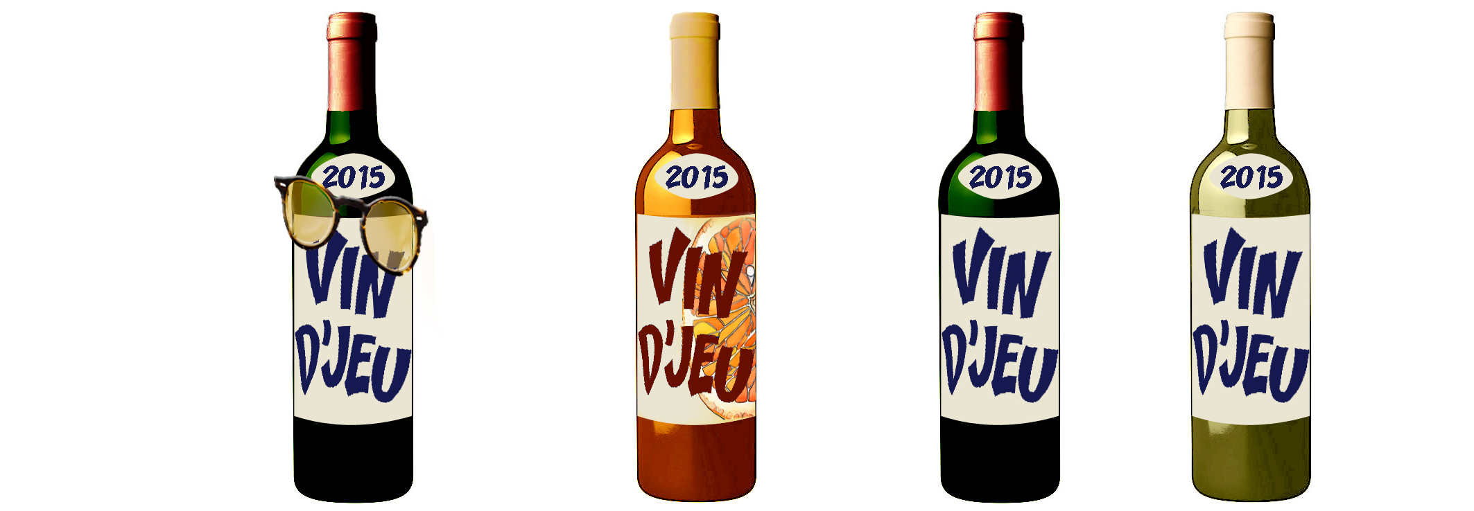 4 bouteilles vin djeu 2015