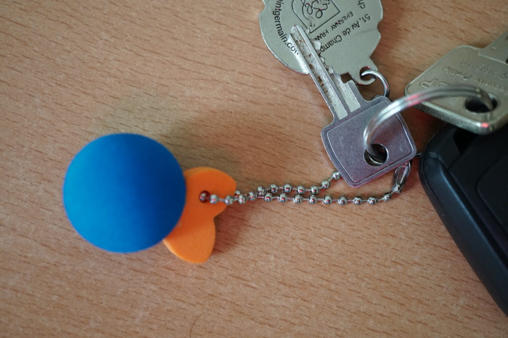 Et maintenant, l'Orange Bleue trône sur mon porte-clefs aussi :-)