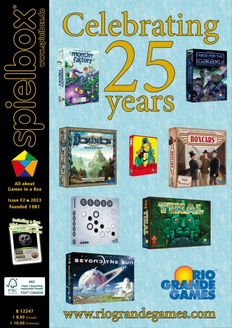 Le dernier Spielbox célèbre les 25 ans de Rio Grande Games