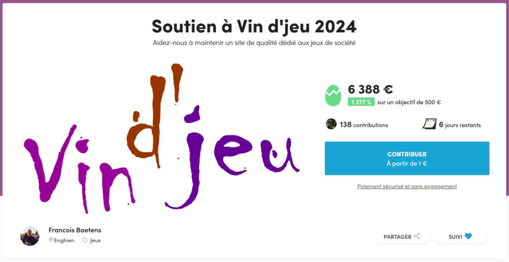 Vin d’jeu d’soutien: Ludonaute, BYR Games et Vin d’jeu eu vous offrent 65 jeux