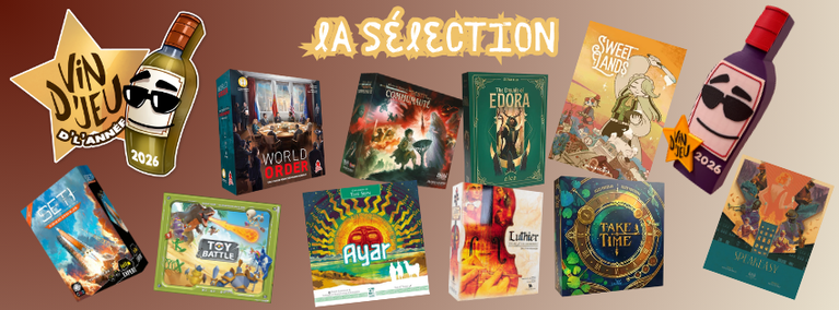 Vin d’jeu d’l’année 2026: La sélection
